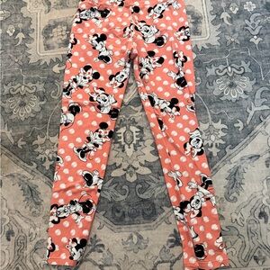 Disney Lularoe Pink Leggings - Minnie Mouse